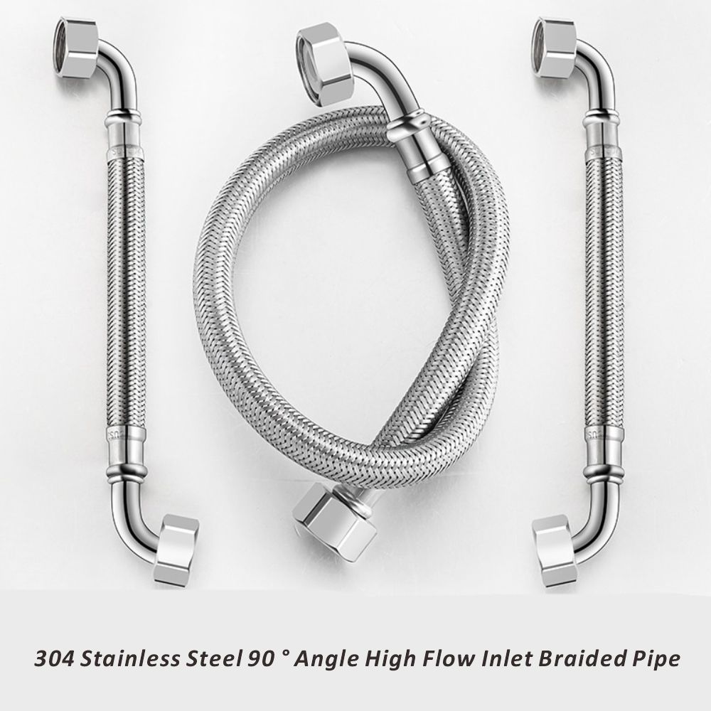 New 90° Bend Pipe Toilet Inlet - Flexible Hose Braided 리뷰 및 가격