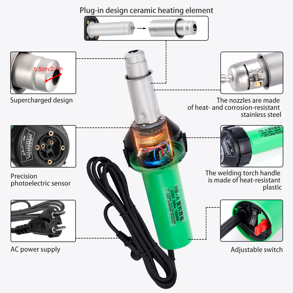 220V 1600W Plastic Welding Gun - Pipe Freeze Spray 리뷰 및 가격