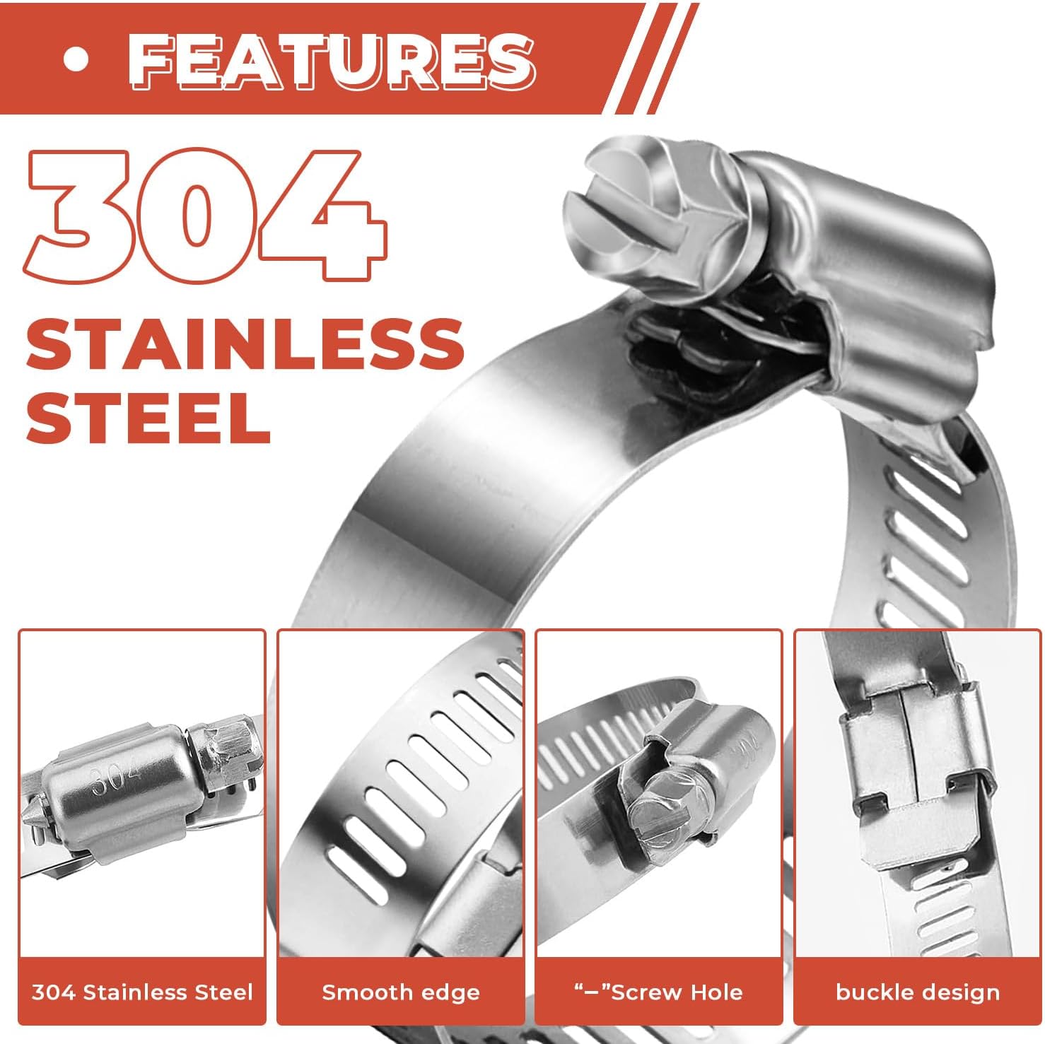 20PCS 304 Stainless Steel Hose - Drain Pipe Clip 리뷰 및 가격