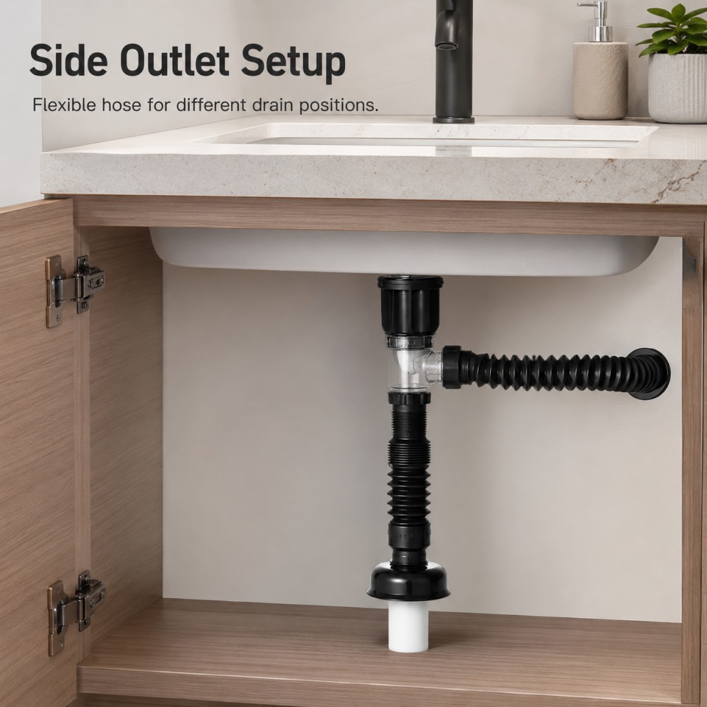 1-5pcs Bathroom Sink Drain Kit - Drain Pipe Clip 리뷰 및 가격