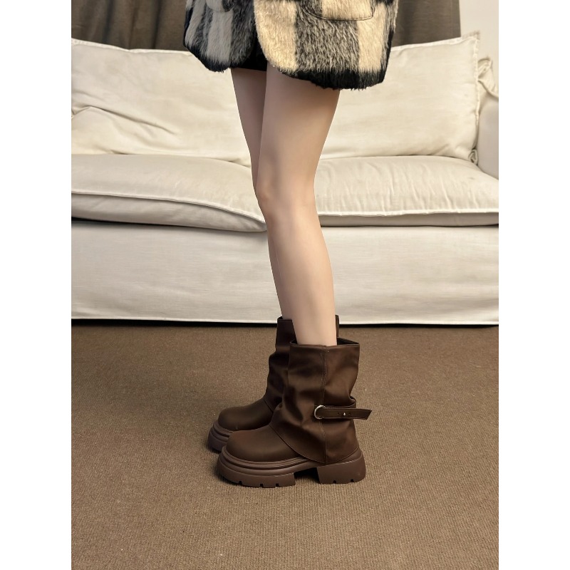Women's Thick Bottom Boots Bri - Pipe Bending Spring 리뷰 및 가격