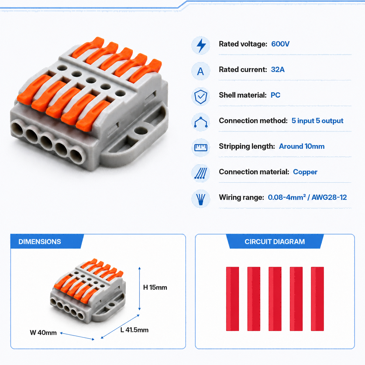 Wire Connectors 2-30 Pins Fast - Push Fit Connector 리뷰 및 가격