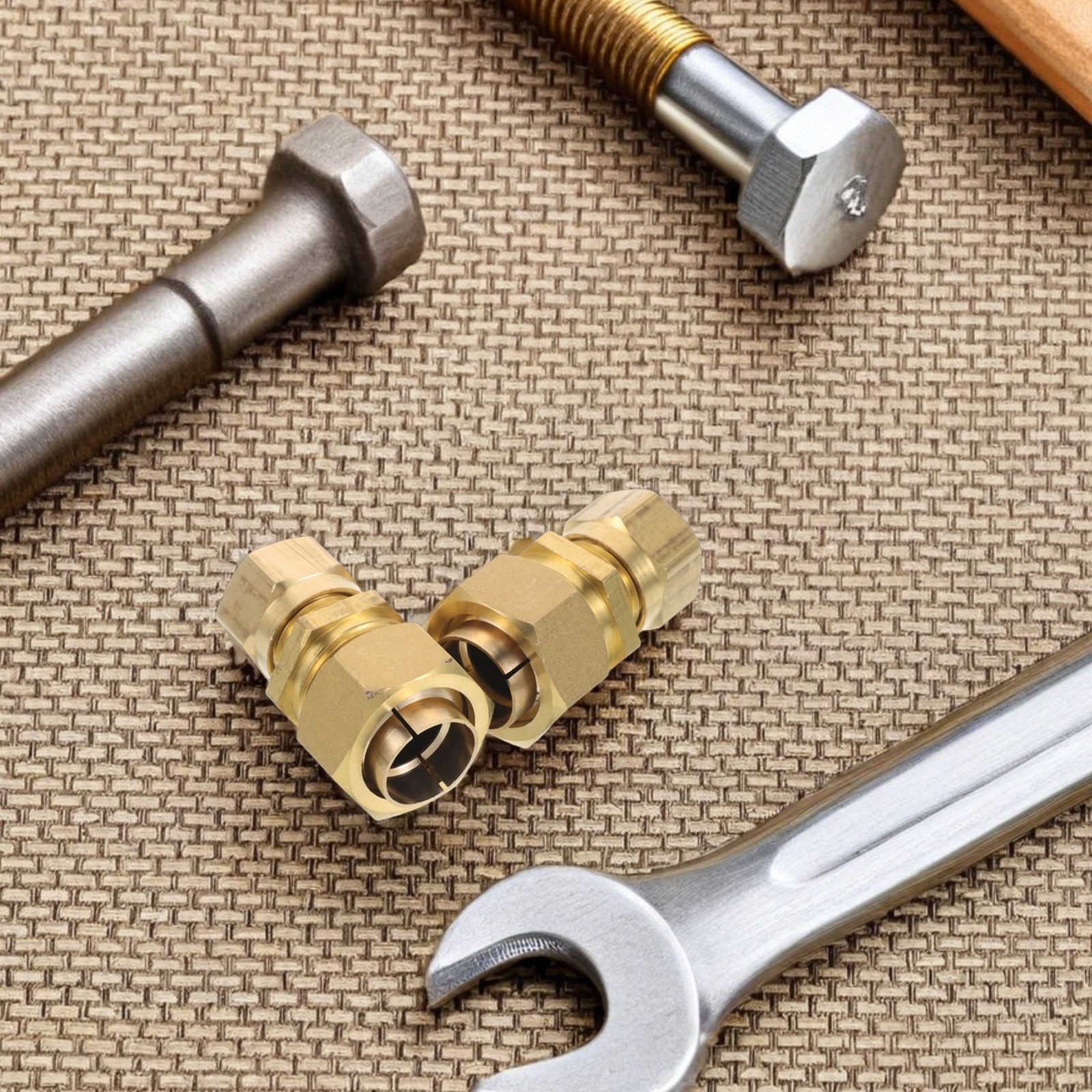 2Pcs Quick Connect Brass Pipe  - Compression Fitting Brass 리뷰 및 가격
