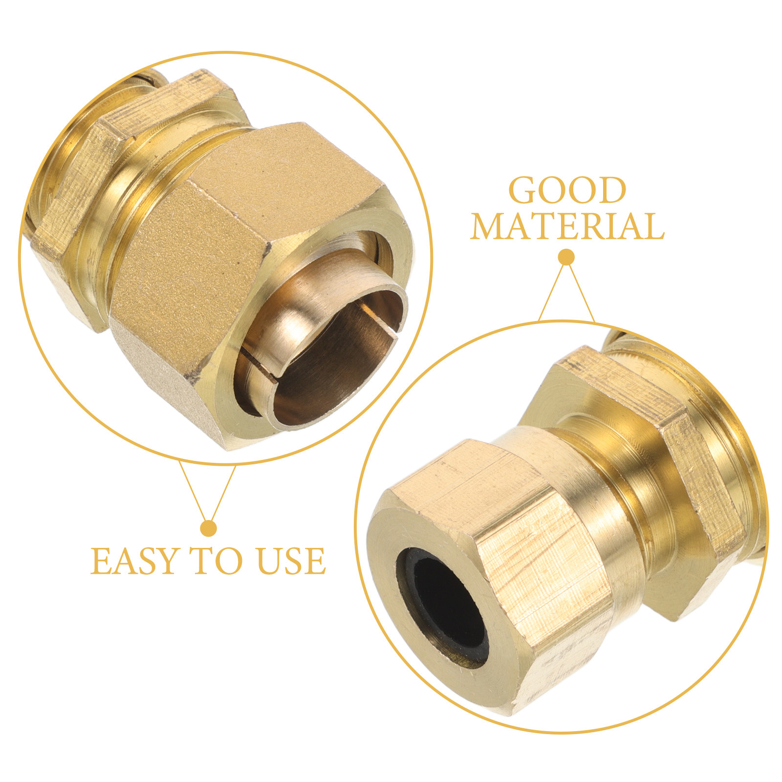 2Pcs Quick Connect Brass Pipe  - Compression Fitting Brass 리뷰 및 가격