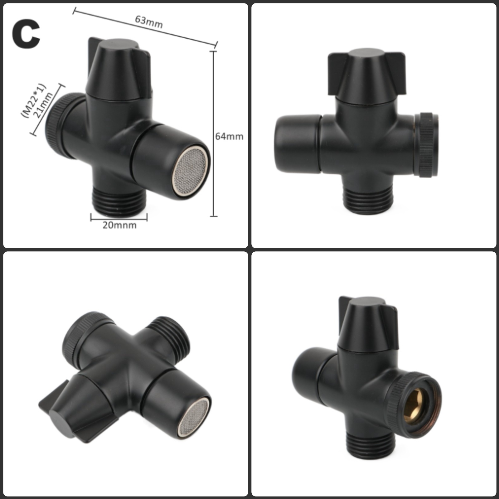Black Brass Shower Arm Adapter - Shower Valve Cartridge 리뷰 및 가격