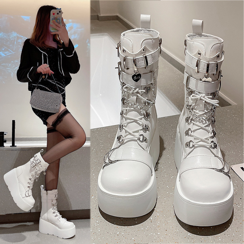 Punk Style Women's Boots Brand - Pipe Bending Spring 리뷰 및 가격
