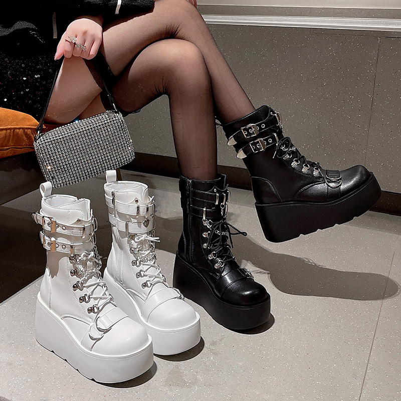 Punk Style Women's Boots Brand - Pipe Bending Spring 리뷰 및 가격